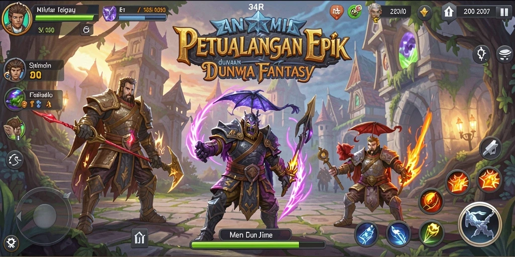 Tampilan gameplay RPG 34R yang menarik dan penuh aksi.