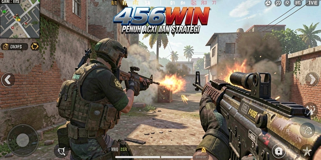 Screenshot gameplay 456WIN menampilkan aksi menembak seru.
