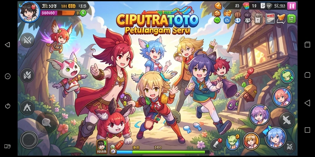 Gameplay menarik dalam dunia anime yang penuh warna.