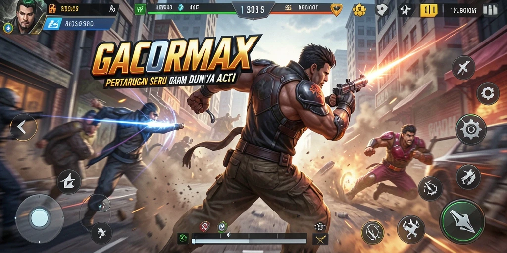 Tampilan gameplay GACORMAX yang penuh aksi dan seru.
