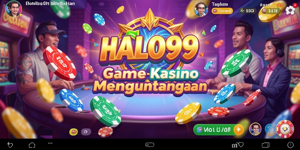 Tangkapan layar utama HALO99 menampilkan aksi seru permainan Kasino.