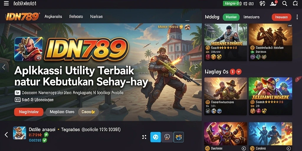 Tampilan antarmuka IDN789 yang intuitif dan menarik.