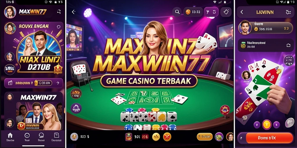 Gameplay menarik dalam aplikasi Live Casino MAXWIN77.