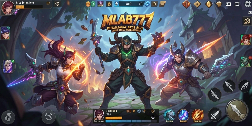 Tampilan hebat dari gameplay aksi MLBB777 yang mendebarkan.