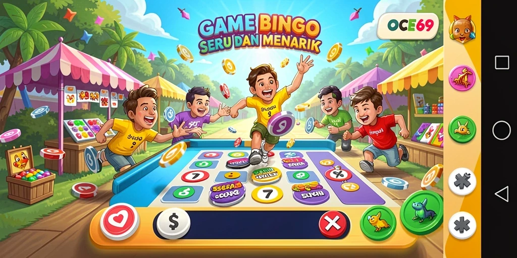 Tampilan gameplay seru dalam permainan Bingo OCE69.