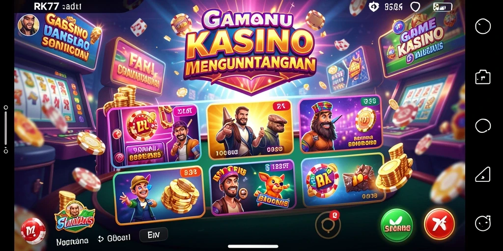 Tampilan menarik dari gameplay Kasino yang mendebarkan.