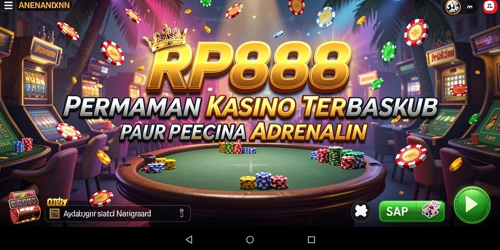Screenshot utama RP888 menampilkan gameplay kasino yang mendebarkan.