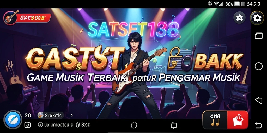 Tangkapan layar <strong>SATSET138</strong> menampilkan gameplay yang seru dan interaktif dengan berbagai lagu.