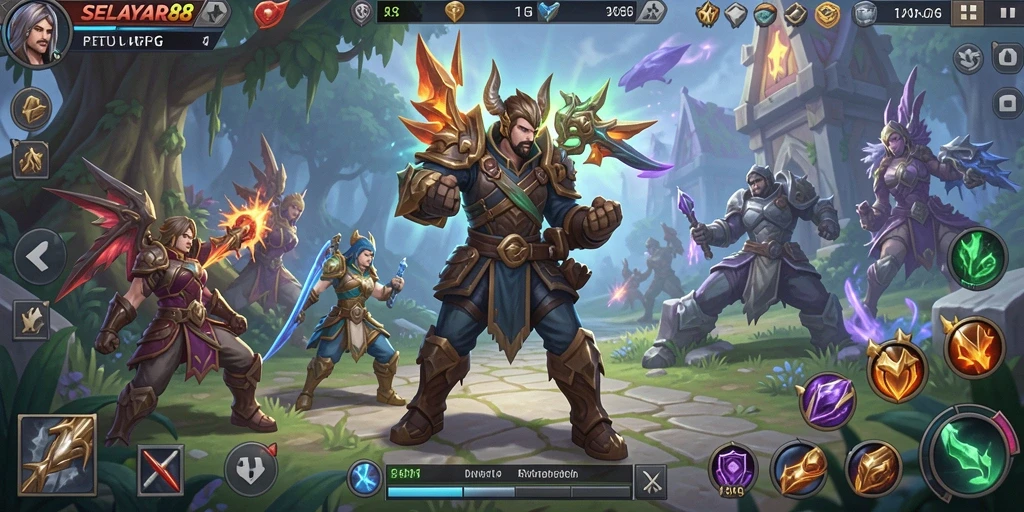 Tangkapan layar utama dari gameplay <strong>SELAYAR88</strong> yang menampilkan aksi pertempuran seru.