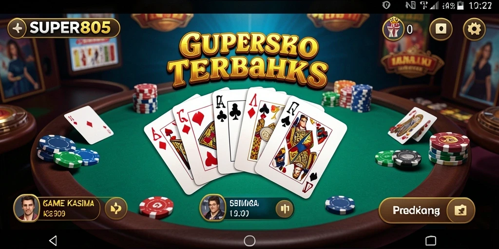 Tampilan menawan gameplay Kasino di SUPER805.